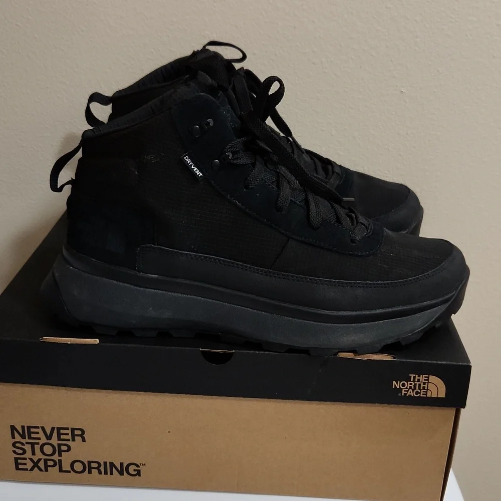 Men's The North Face Bergen Boots Waterproof Mid Men's 13 Black - Picture 2 of 16